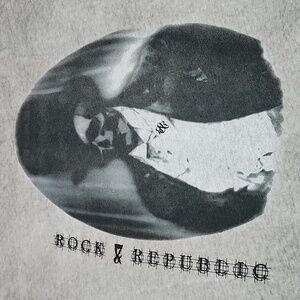 ROCK & REPUBLIC GRAPHIC BURN-OUT GHOST SKULL MAN CREW-NECK TEE-SHIRT XXL